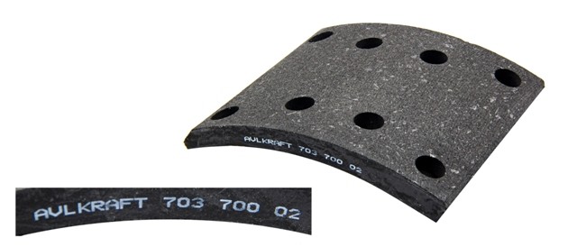 Накладка тормозная Sitrak/HowoT5G/G7 передняя 410х160мм 8 отв. мост VGD95 WG4075450160