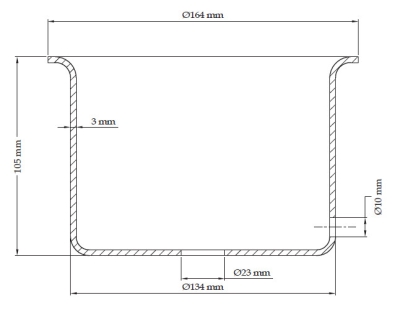 Основание пневморессоры МВ нижнее 134x105x164мм (3023200143)