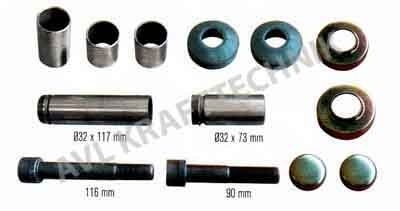 Ремкомплект суппорта LRG524-563 (болты-116мм,90мм; пыльники; втулки)