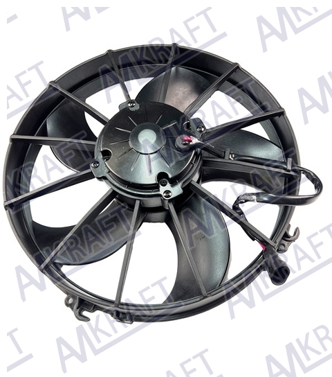 Вентилятор кондиционера 12" 305мм 24V 9A 240W 5лопаст косые
