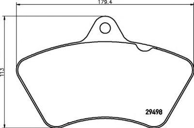 Накладки тормозные WVA:29498/C1000; 20,0 8шт