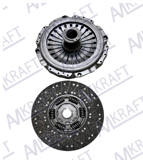 Комплект сцепления МВ/ACTROS/MFZ430/корзина+диск+выж.подш. 0212508601/0202508601/3400122801